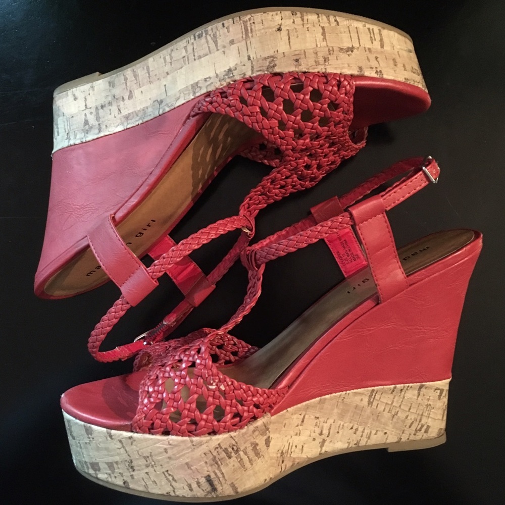❤️Steve Madden 5" Tangerine Platform Wedge